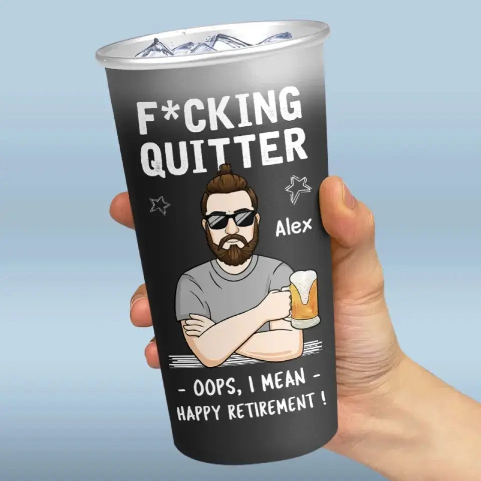 I Finally Can Say Happy Retirement - Personalized Custom Aluminum Changing Color Cup - Appreciation, Retirement Gift For Coworkers, Work Friends, Colleagues
