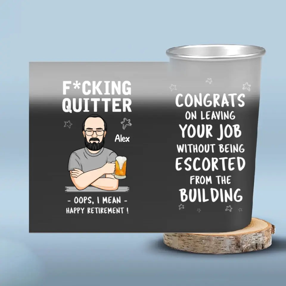 I Finally Can Say Happy Retirement - Personalized Custom Aluminum Changing Color Cup - Appreciation, Retirement Gift For Coworkers, Work Friends, Colleagues