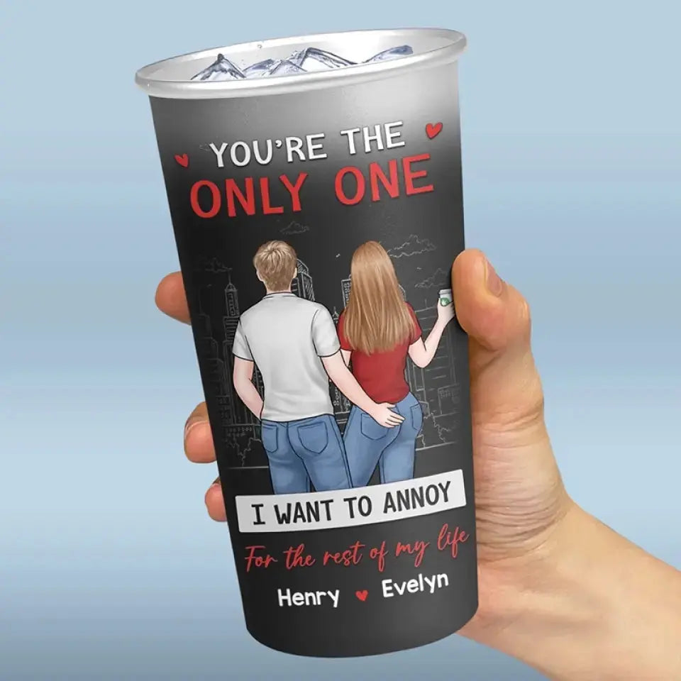 Annoy You For The Rest Of My Life - Couple Personalized Custom Aluminum Changing Color Cup - Gift For Husband Wife, Anniversary