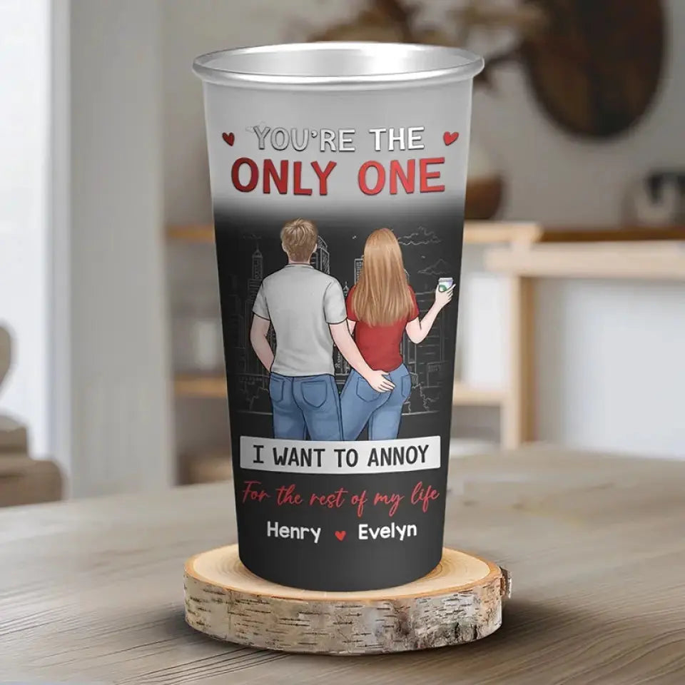 Annoy You For The Rest Of My Life - Couple Personalized Custom Aluminum Changing Color Cup - Gift For Husband Wife, Anniversary