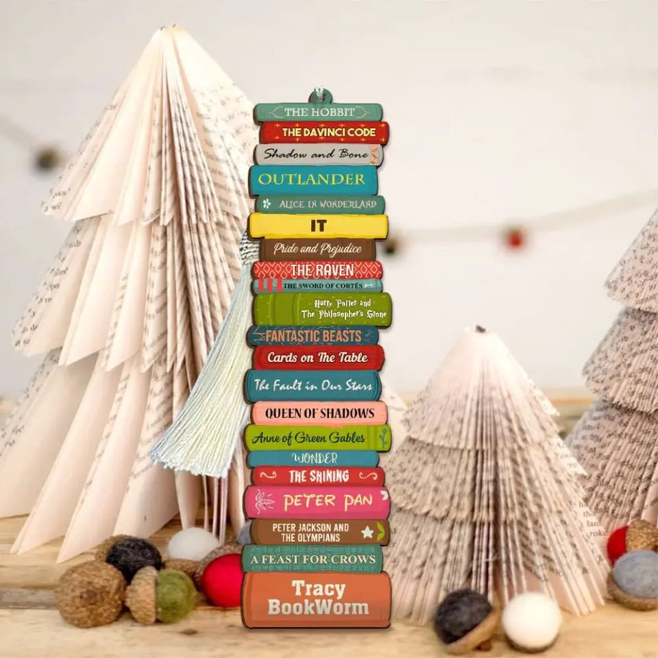 Personalized Book Titles Bookmark - Custom Book Titles - Book Collection