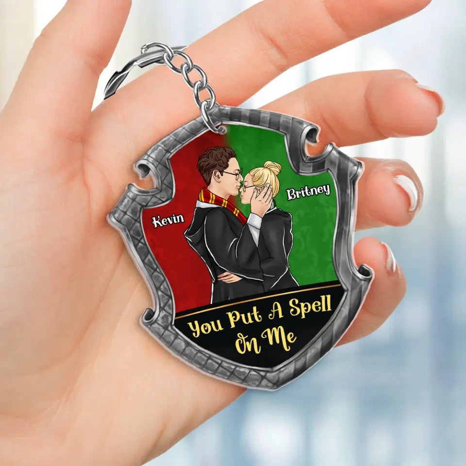 You Put A Spell On Me Personalized Keychain Gifts For Witch Couple