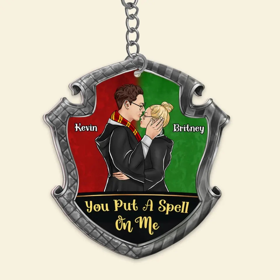 You Put A Spell On Me Personalized Keychain Gifts For Witch Couple