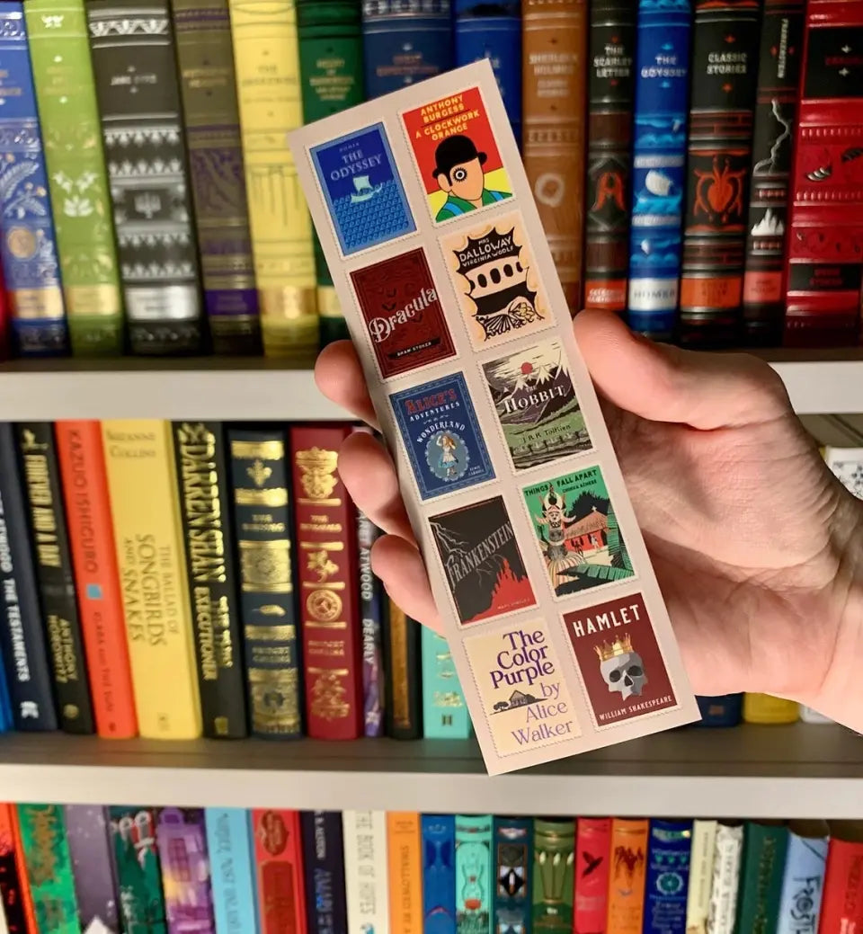 Classic Book Collection, Personalized Wooden Bookmark, Custom Book Covers