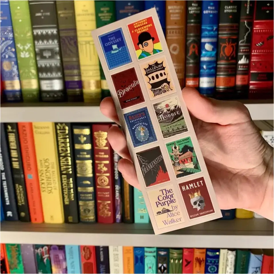 Classic Book Collection, Personalized Wooden Bookmark, Custom Book Covers