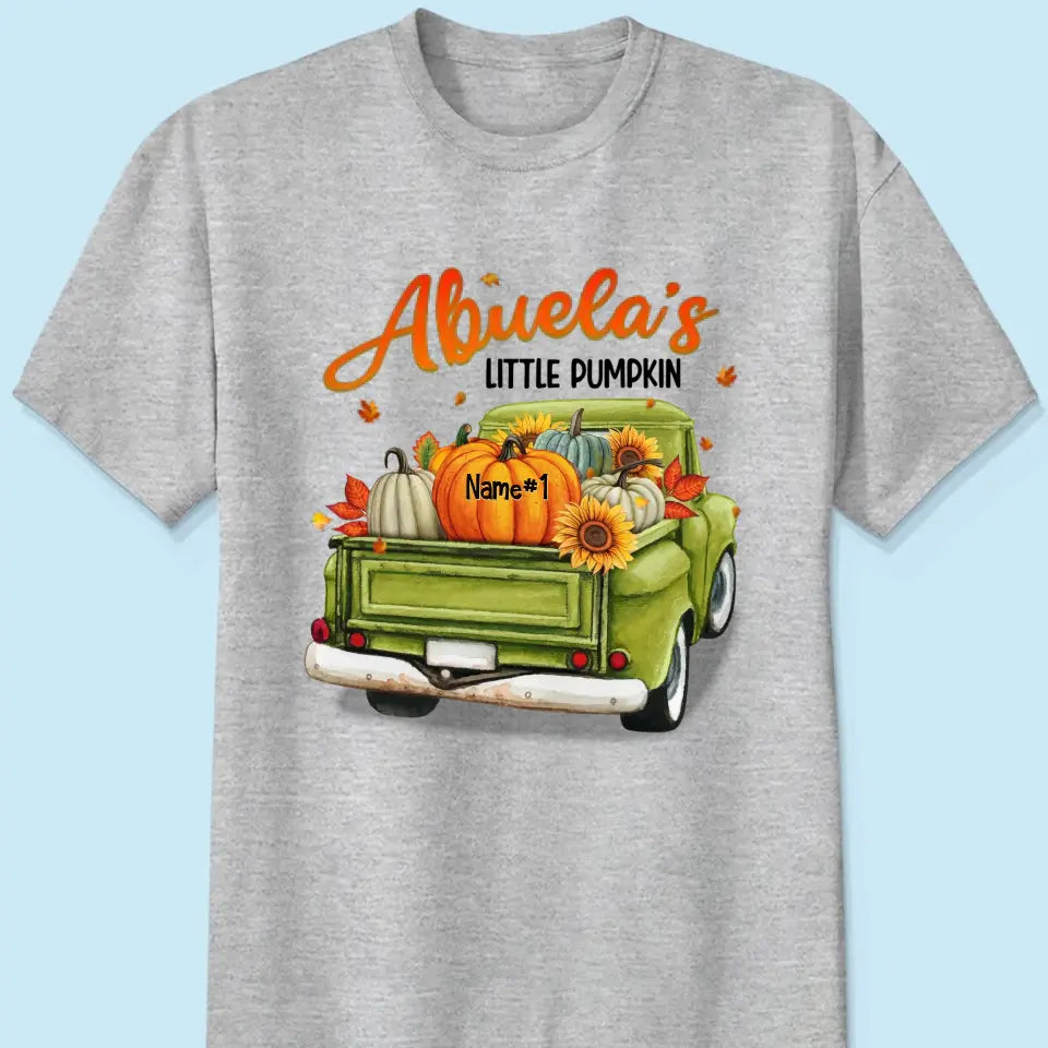 Grandma's Little Pumpkins Personalized Shirt - Fall Season Gift For Grandma