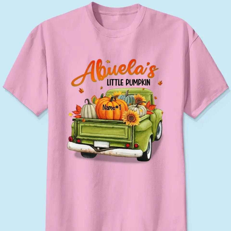 Grandma's Little Pumpkins Personalized Shirt - Fall Season Gift For Grandma