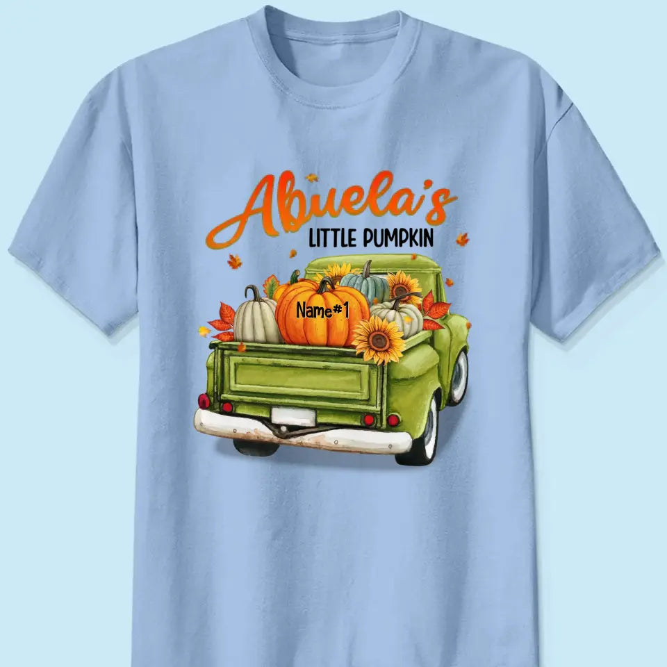 Grandma's Little Pumpkins Personalized Shirt - Fall Season Gift For Grandma