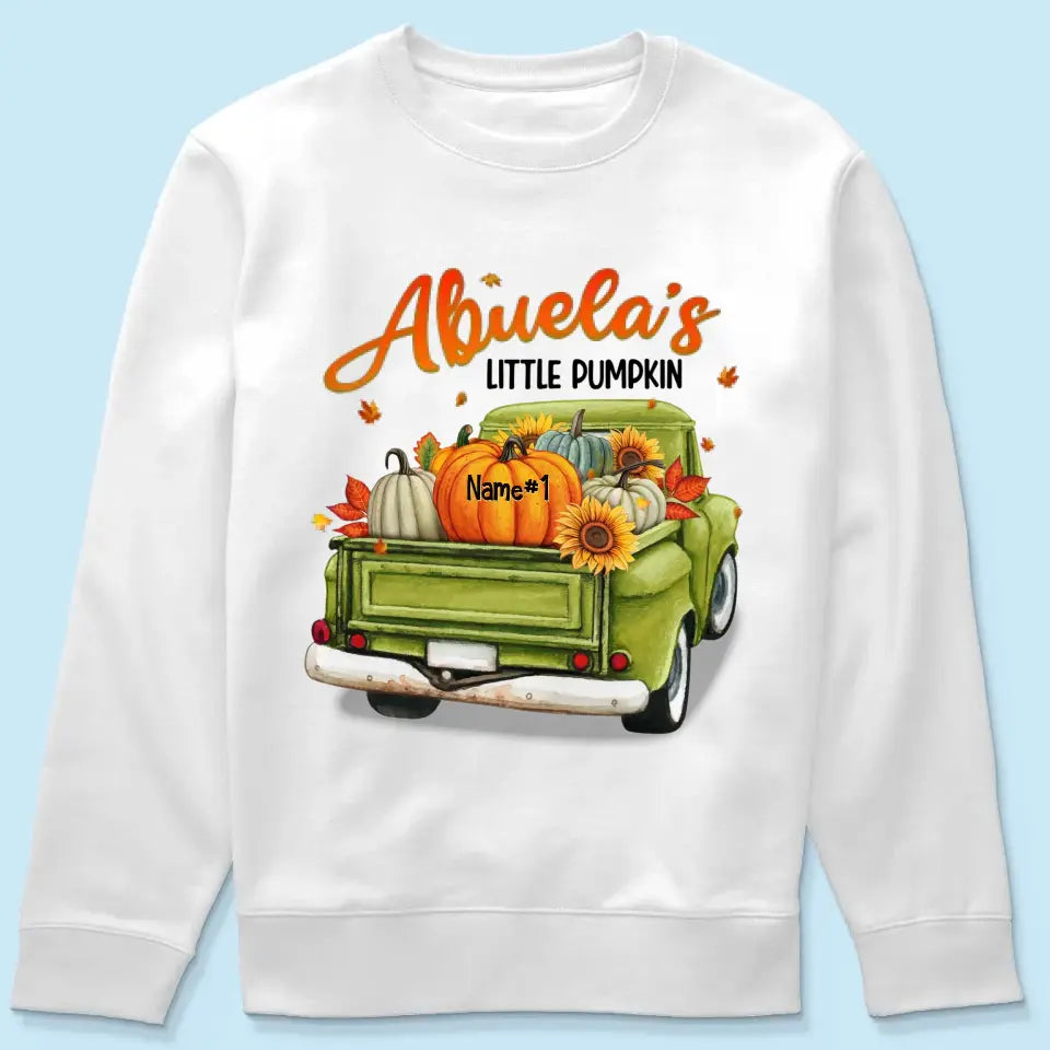 Grandma's Little Pumpkins Personalized Shirt - Fall Season Gift For Grandma