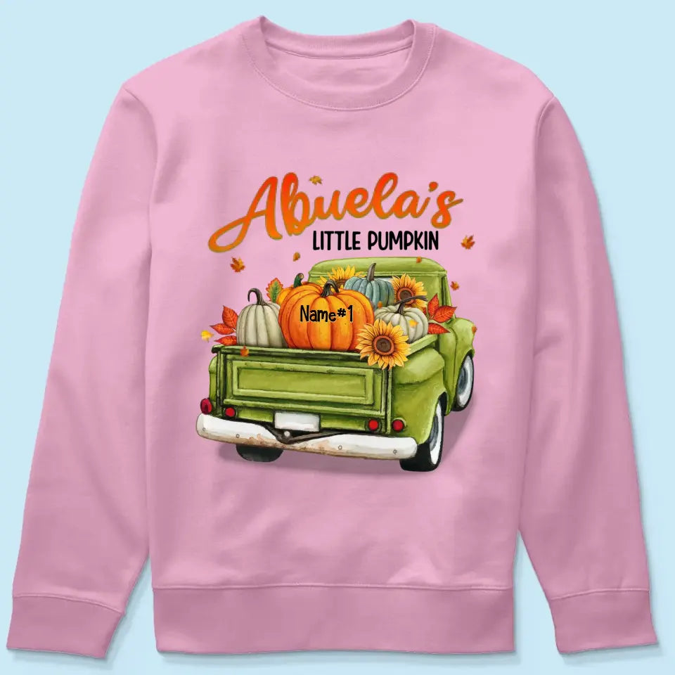 Grandma's Little Pumpkins Personalized Shirt - Fall Season Gift For Grandma