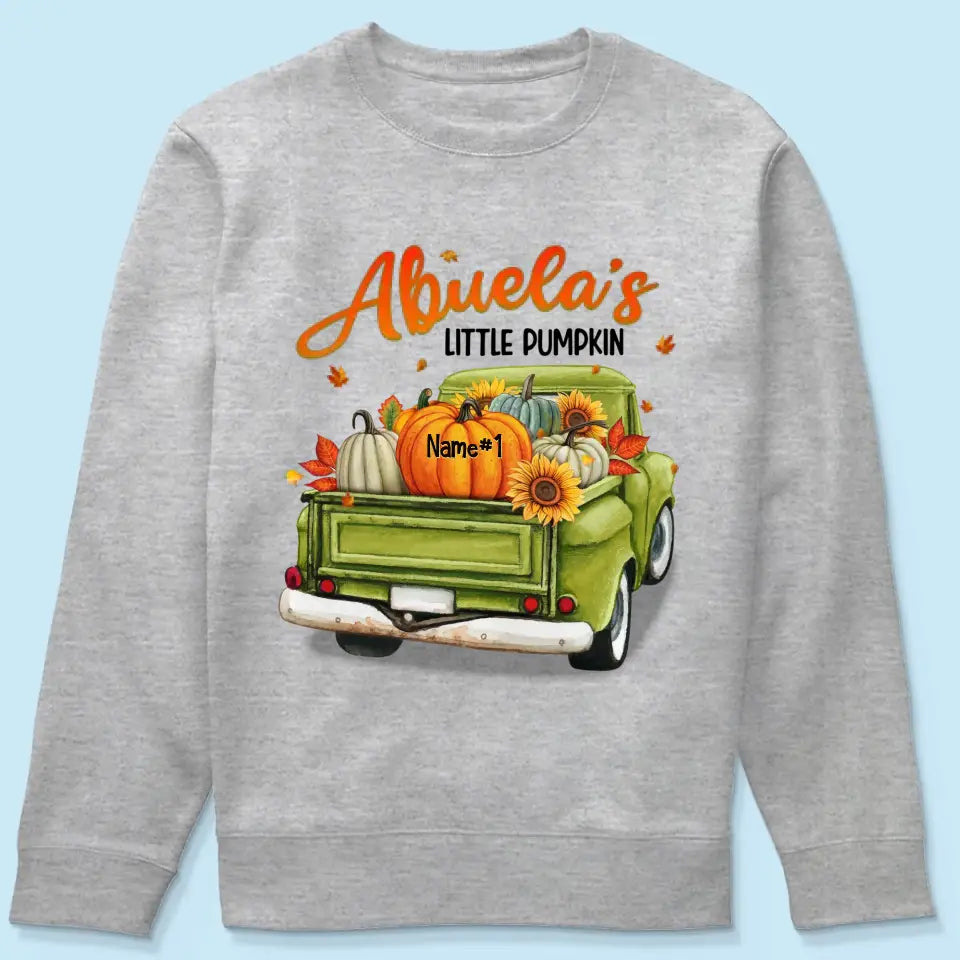 Grandma's Little Pumpkins Personalized Shirt - Fall Season Gift For Grandma