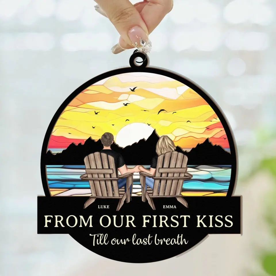 Till Our Last Breath - Personalized Window Hanging Suncatcher Ornament