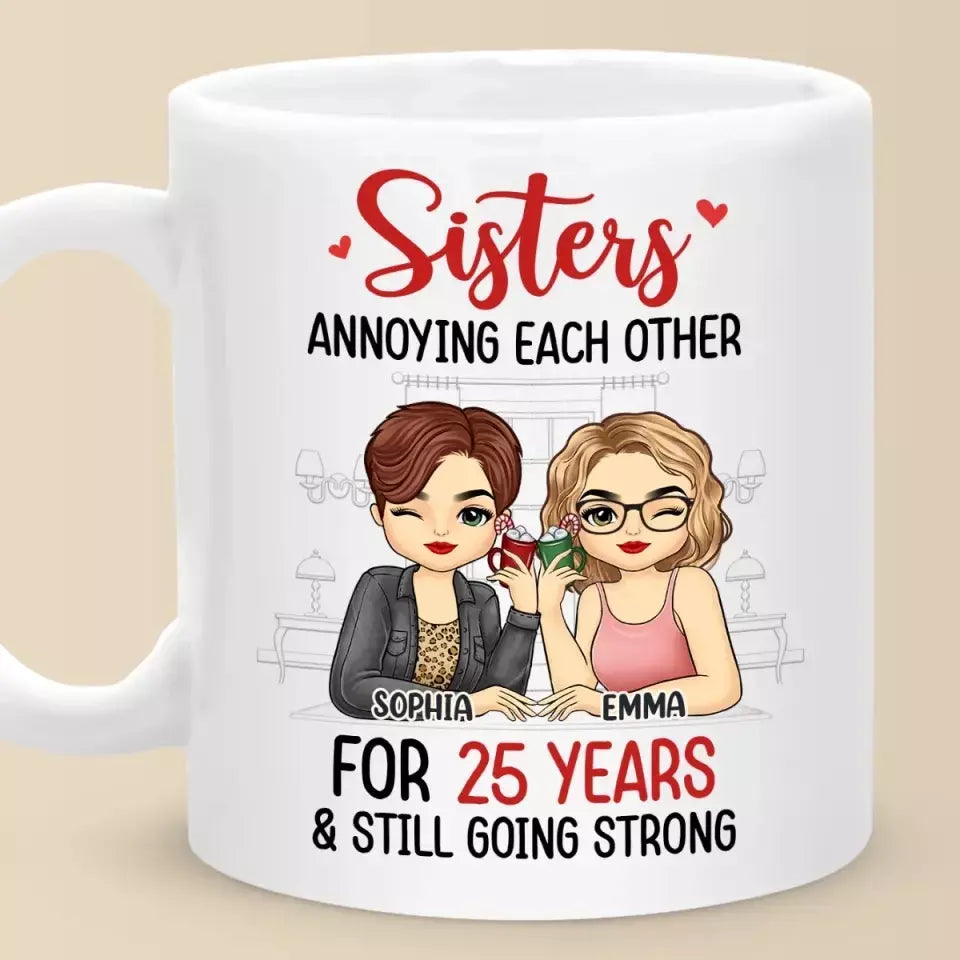 In My Friend, I Find A Second Self - Bestie Personalized Custom Mug - Gift For Best Friends, BFF, Sisters