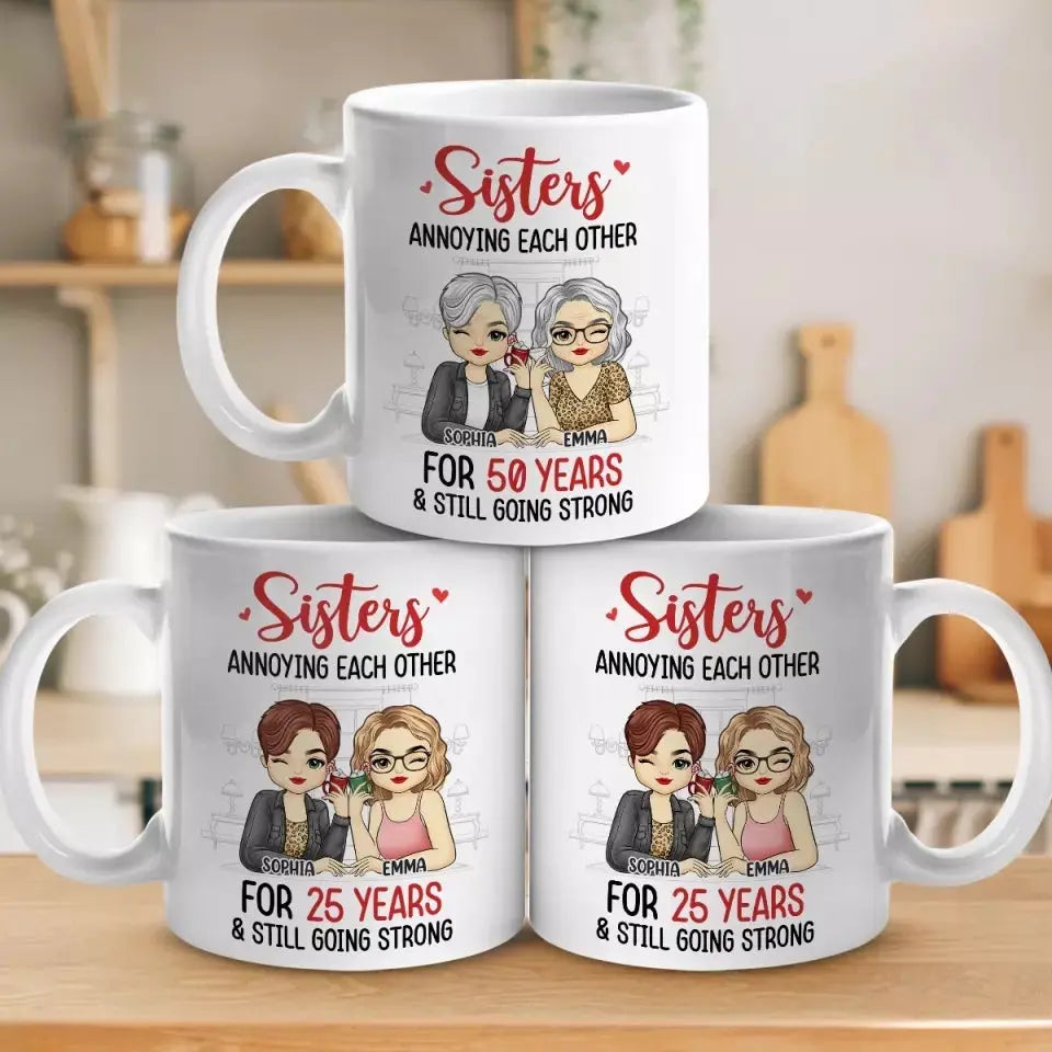 In My Friend, I Find A Second Self - Bestie Personalized Custom Mug - Gift For Best Friends, BFF, Sisters