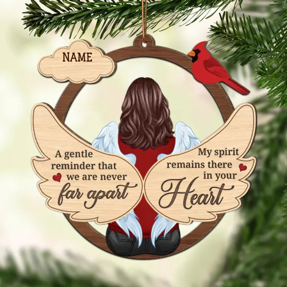 Message From Lost Loved One Memorial Keepsake Personalized 2-Layer Wooden Ornament