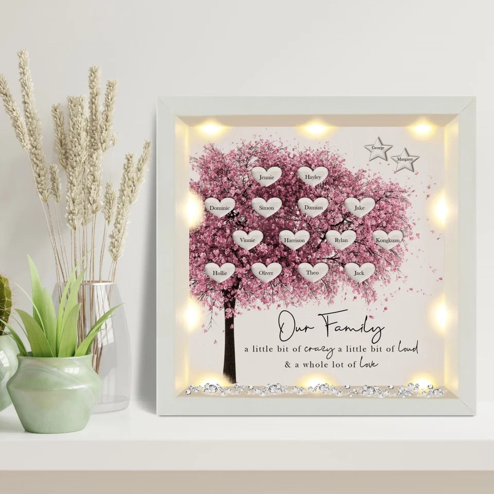 Personalized Family Tree Light-up Frame