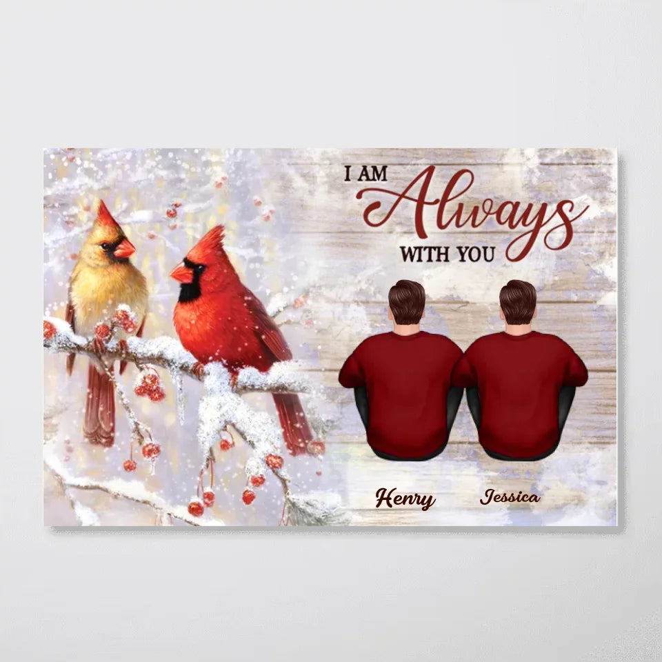 Cardinals Family Sitting Memorial Personalized Poster, Remembrance Gift, Sympathy Gift