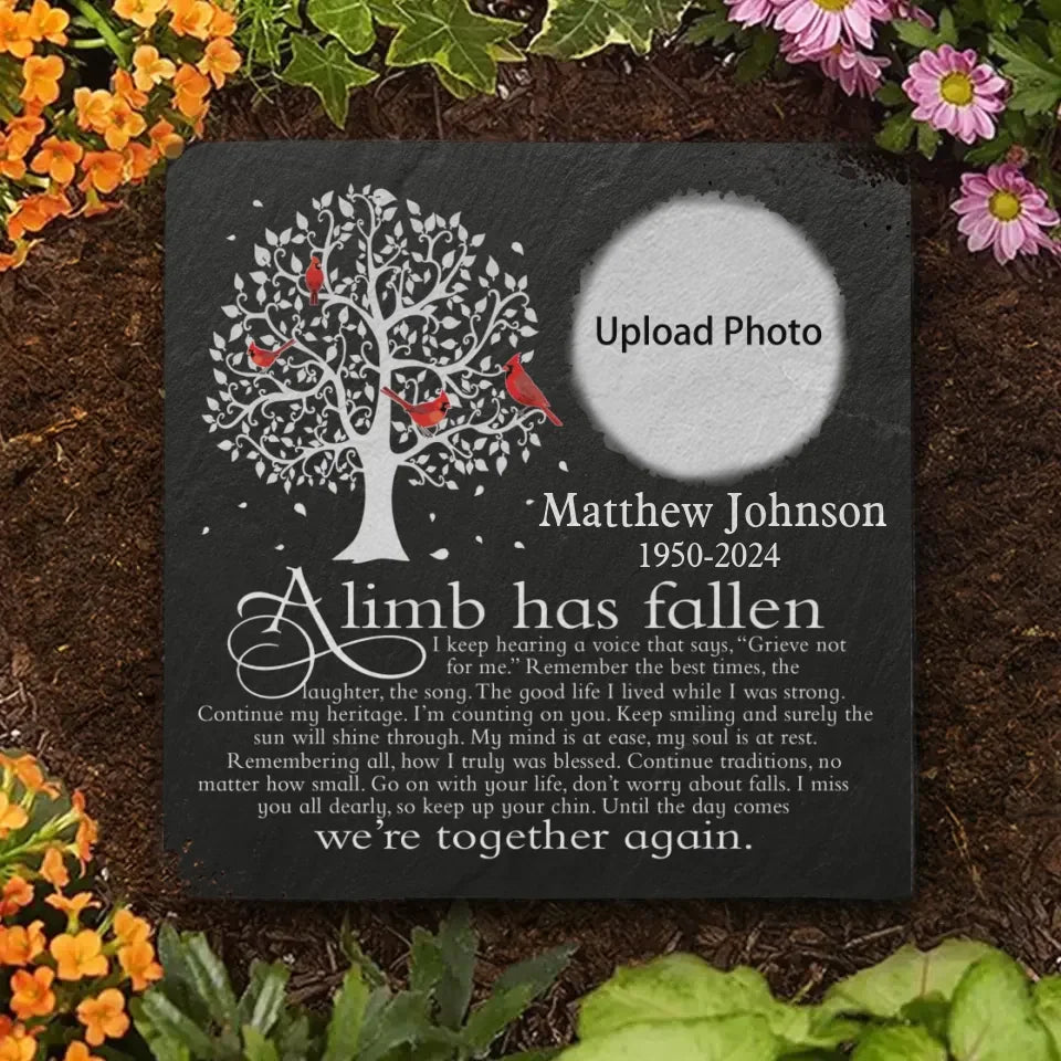 Custom Photo Remember The Best Times - Memorial Personalized Custom Square Shaped Memorial Stone - Sympathy Gift For Family Members