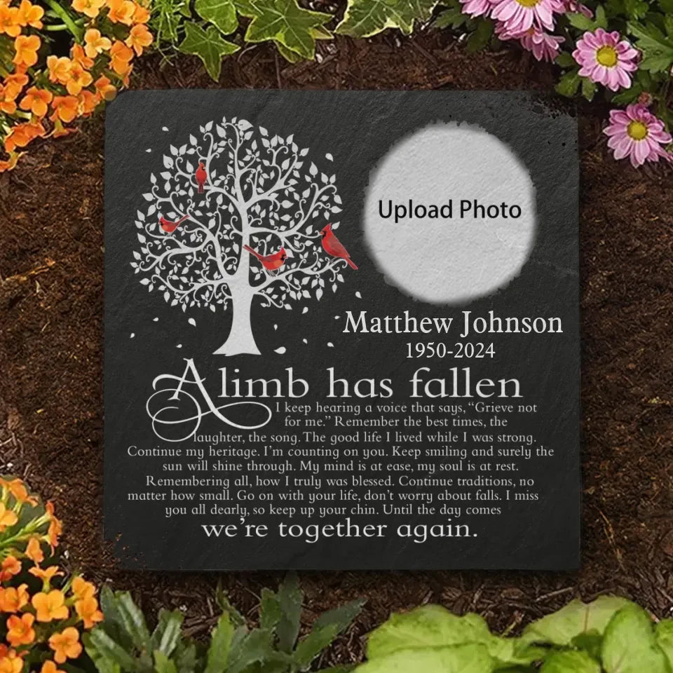 Custom Photo Remember The Best Times - Memorial Personalized Custom Square Shaped Memorial Stone - Sympathy Gift For Family Members