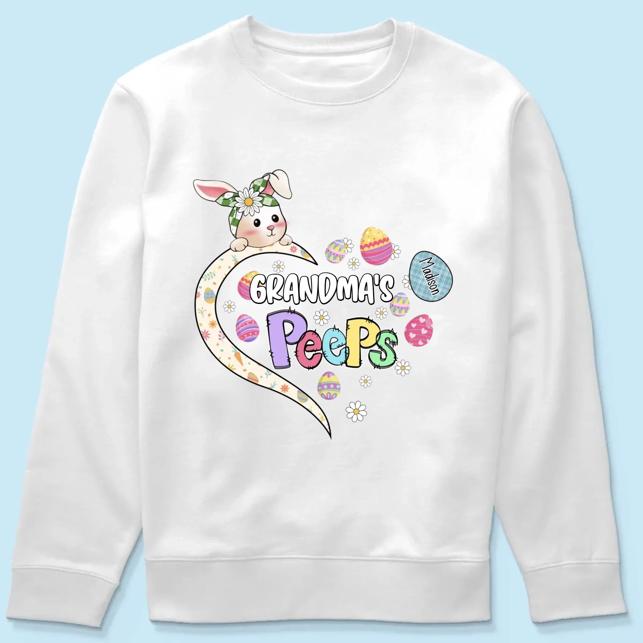 Mama’s Little Bunnies Make Life Sweet - Family Personalized Custom Unisex T-shirt, Premium T-shirt, Hoodie - Easter Gift For Mom, Grandma