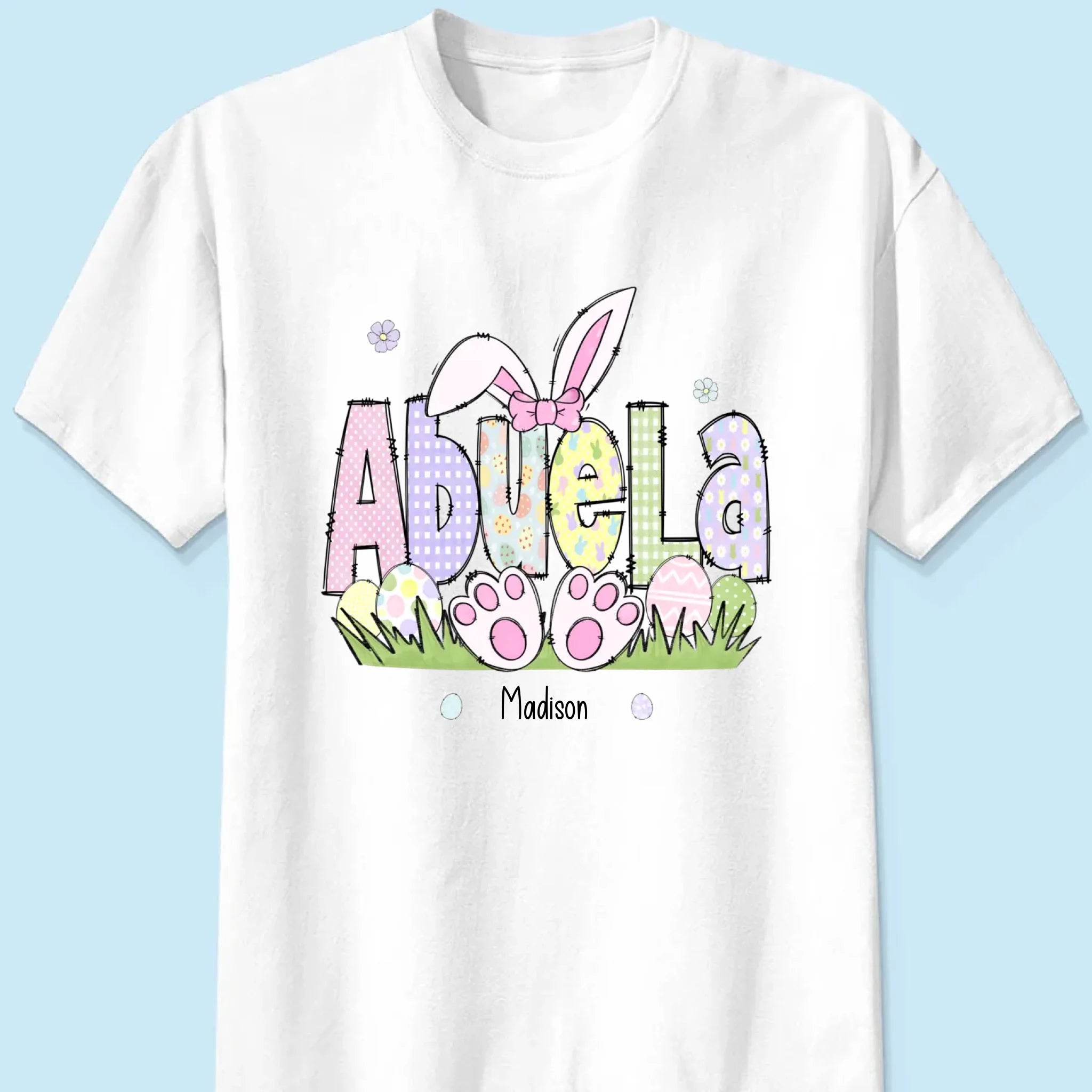 Mama’s Love Is As Soft As A Bunny - Family Personalized Custom Unisex T-shirt, Premium T-shirt, Hoodie - Easter Gift For Mom, Grandma