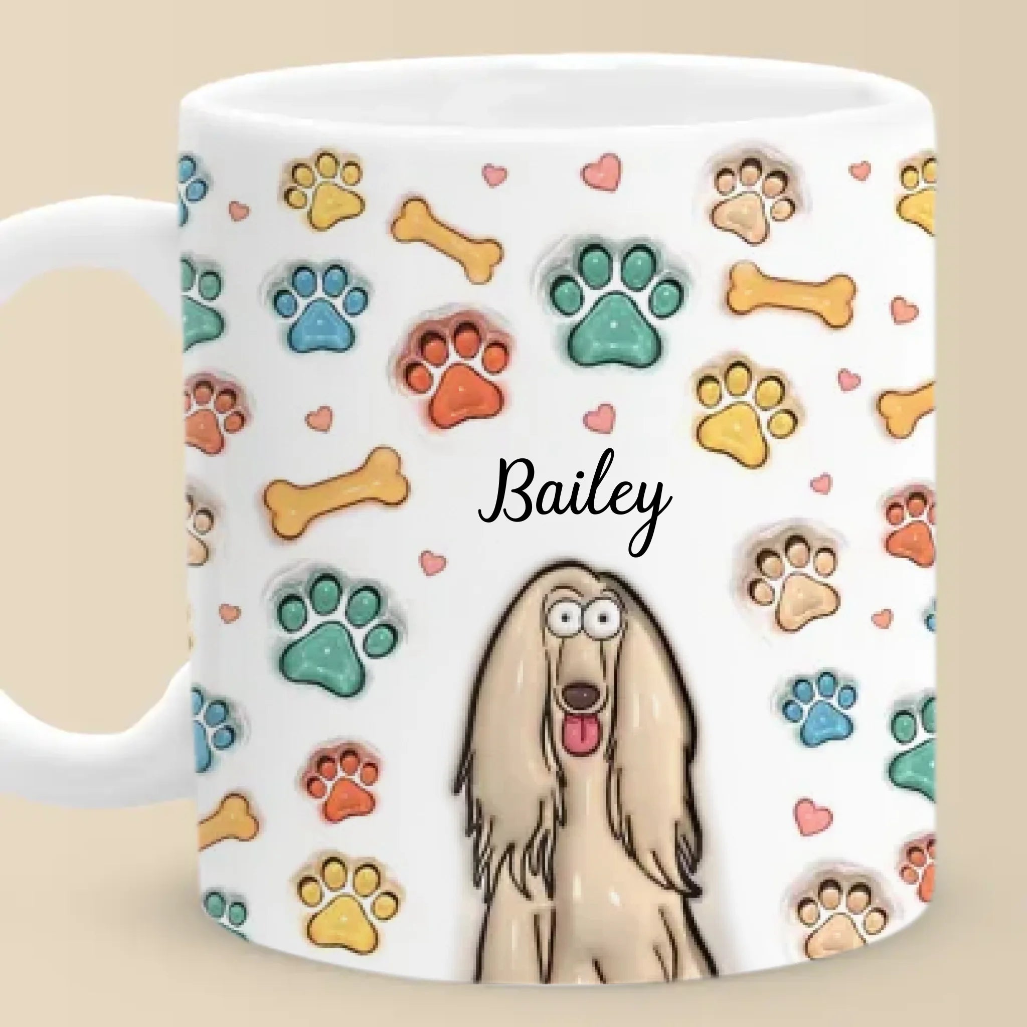 The Best Therapists Have Fur And Four Legs - Dog & Cat Personalized Custom 3D Inflated Effect Printed Mug - Gift For Pet Owners, Pet Lovers