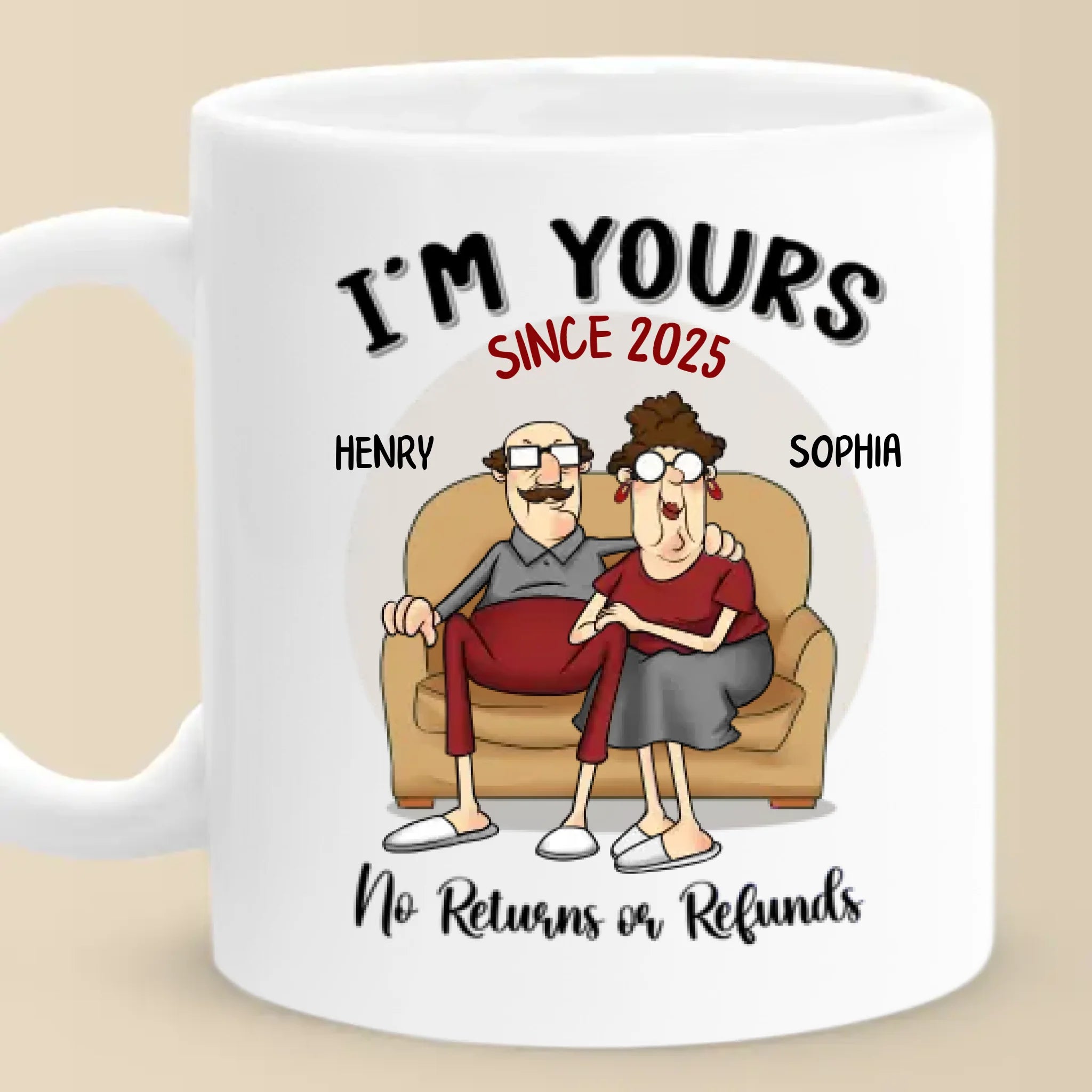 Loving You Is My Forever Plan - Couple Personalized Custom Mug - Gift For Husband Wife, Anniversary