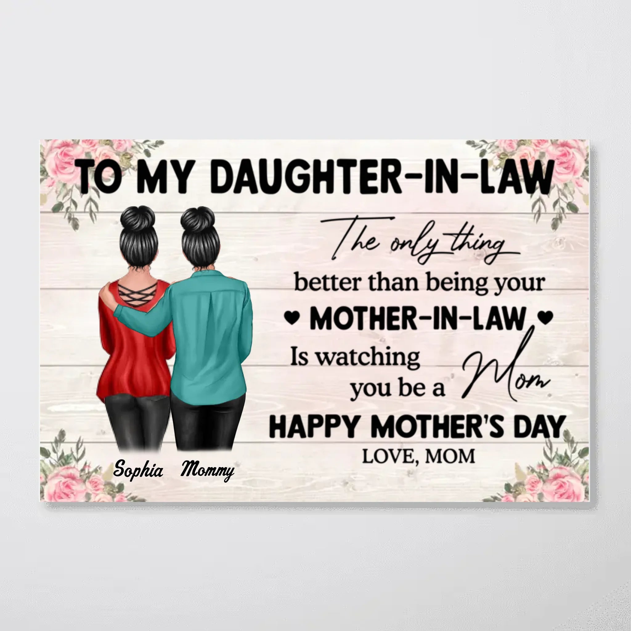 To My Daughter From Mom Happy Mother's Day Personalized Poster, Heartfelt 2025 Mother's Day Gift For Daughter