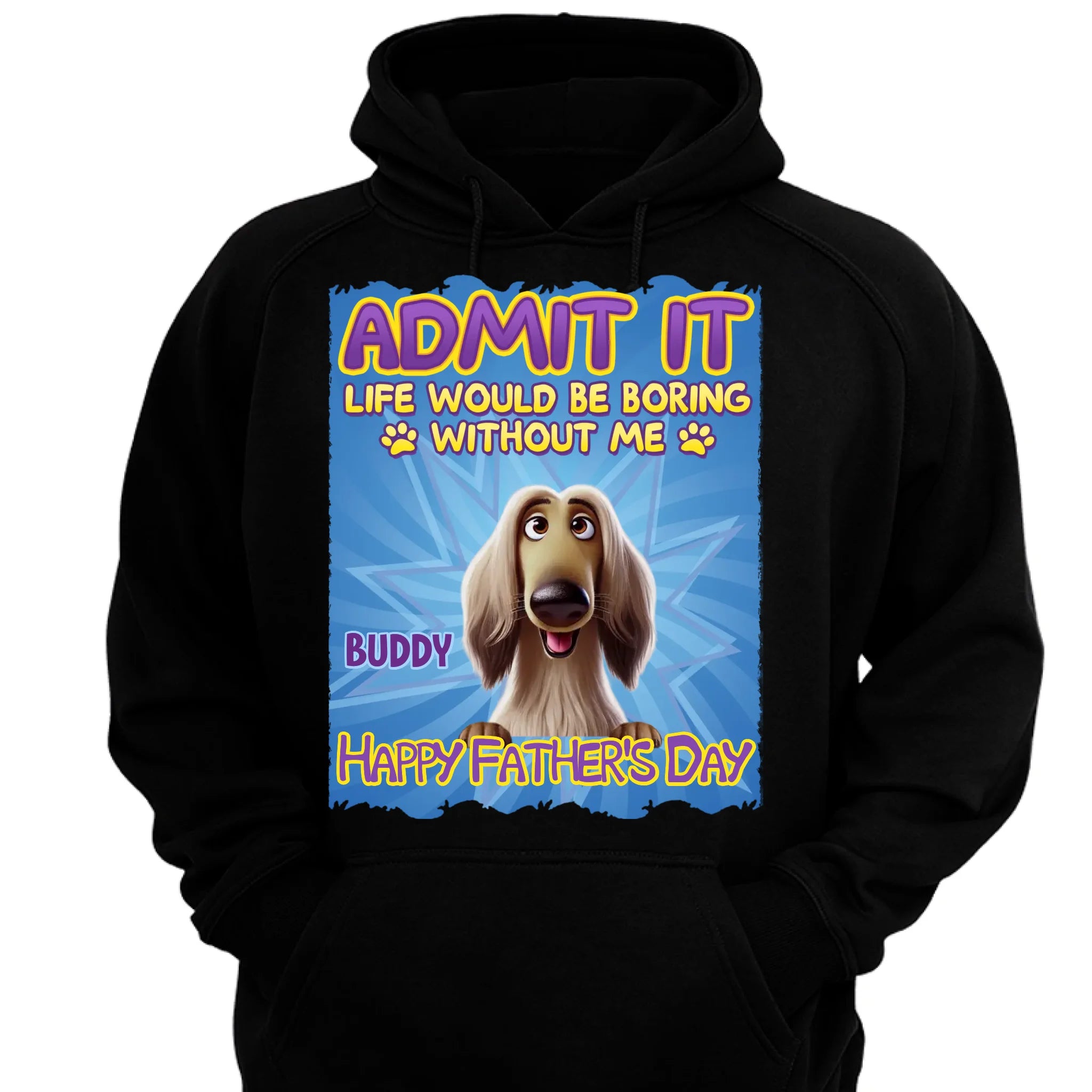 Every Tail Wag Is For You, Dad - Dog Personalized Custom Unisex T-shirt, Premium T-shirt, Hoodie - Father's Day, Gift For Dad, Pet Owners, Pet Lovers