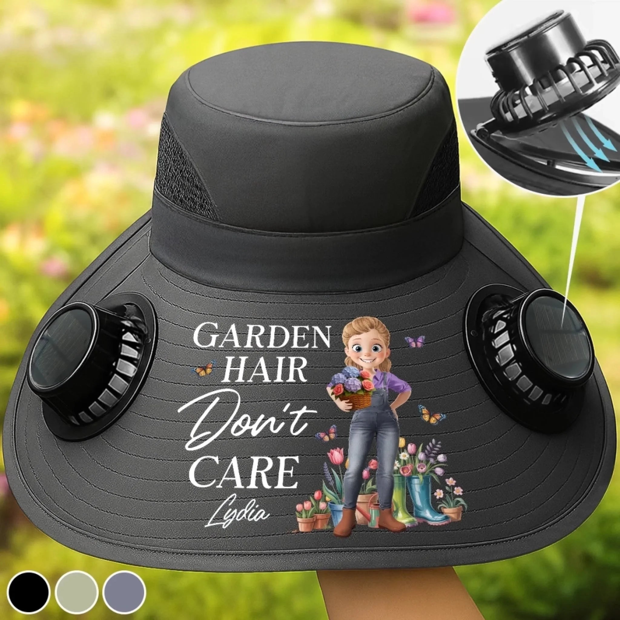 Custom Hat With Fans Solar Power - Personalized_yyt