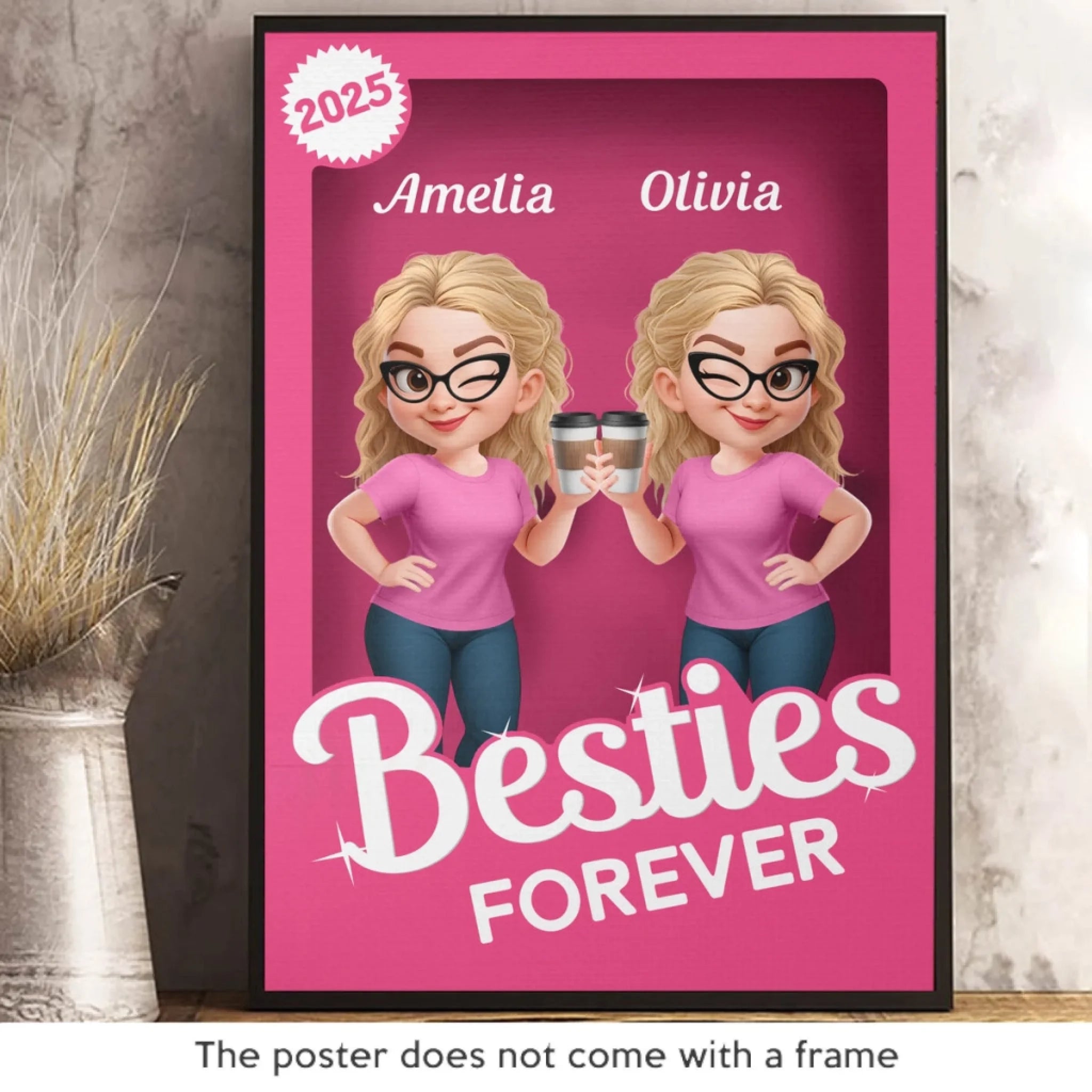 Custom Photo Vertical Poster - Personalized Best Fr