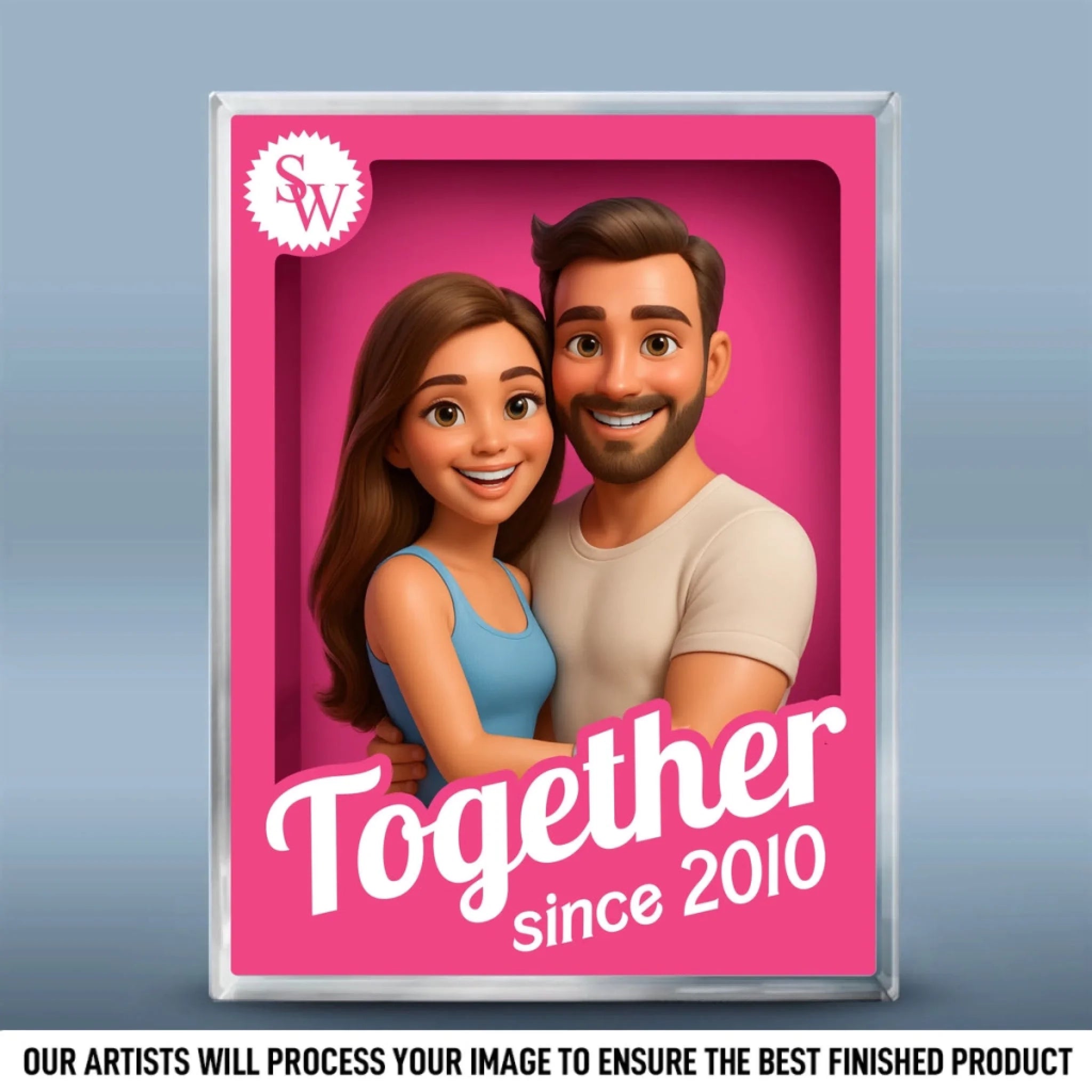 Custom Photo Rectangle Shaped Acrylic Plaque - Pers