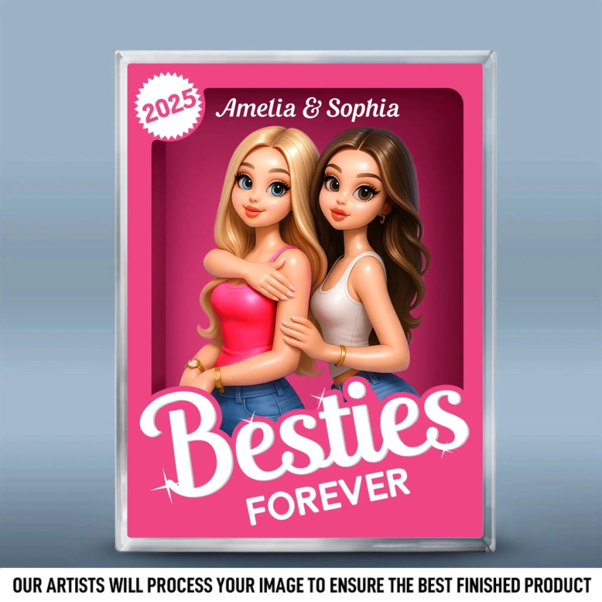 Custom Photo Rectangle Shaped Acrylic Plaque - Pers
