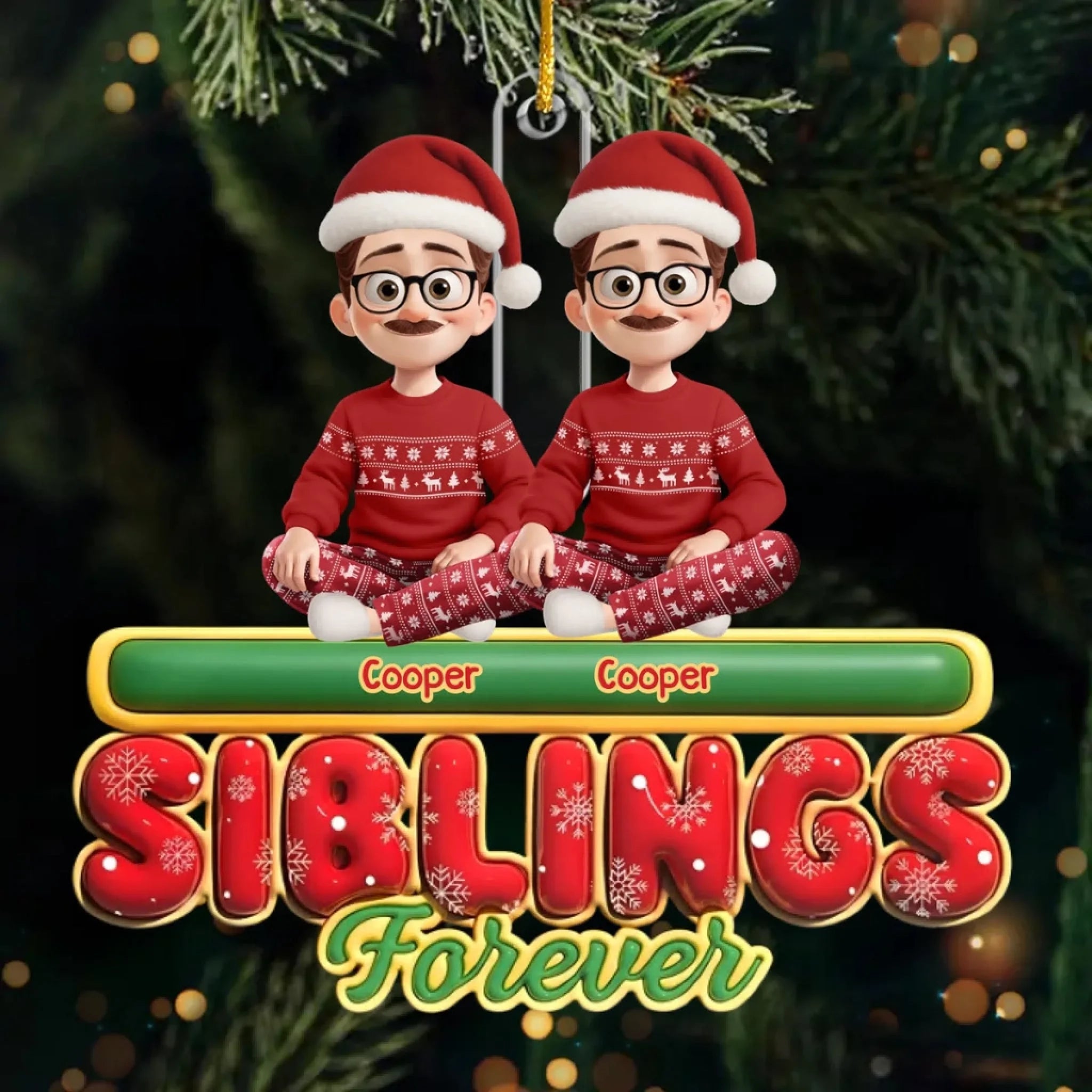 Custom Acrylic Ornament - Personalized Best Friend