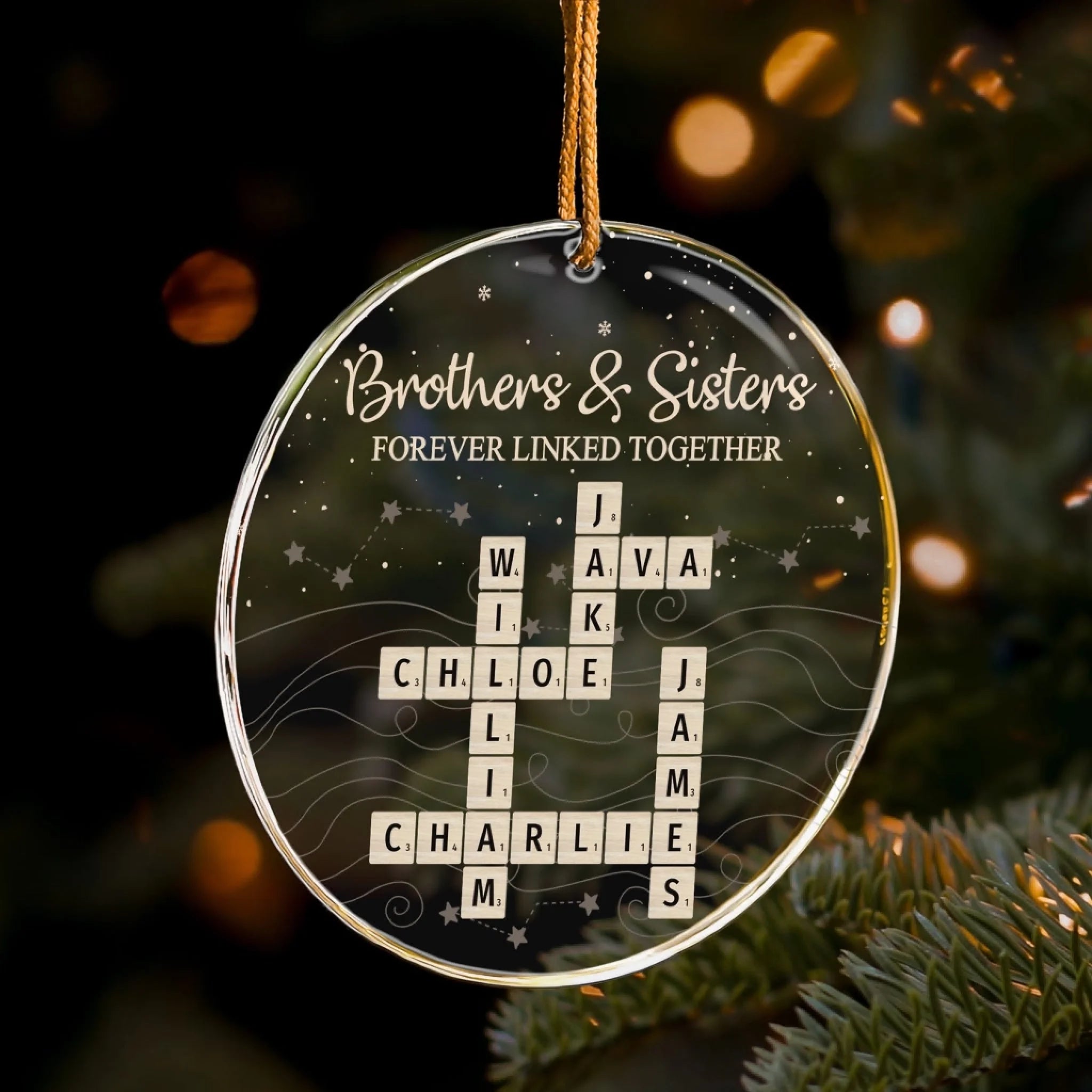 Brothers-_-Sisters-Forever-Linked-Together-Srabble-Ornament-Personalized-Acrylic-Ornament_4
