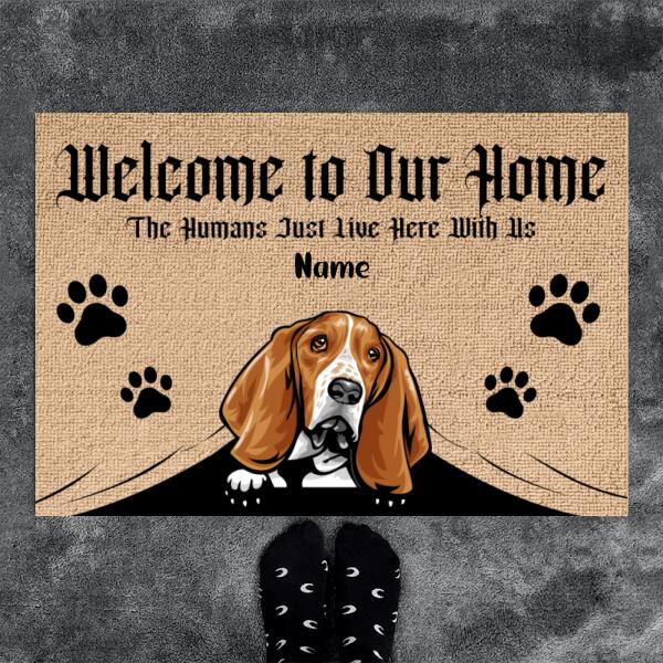 Welcome to Dog's Home - Gothic Personalized Pet Decorative Mat