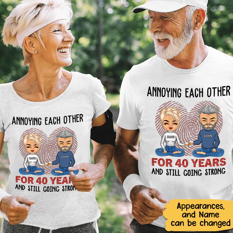 Annoying Each Other For Many Years Still Going Strong - Gift For Couples Personalized Unisex T-shirt