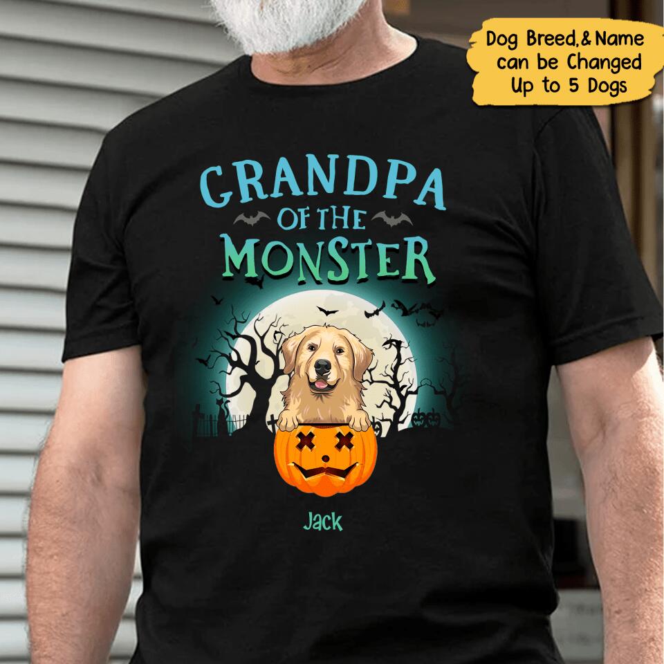 Personalized Dog Mom Monsters Fall Halloween Shirt