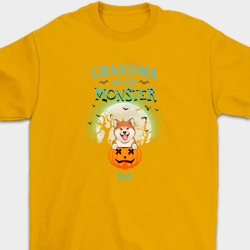 Personalized Dog Mom Monsters Fall Halloween Shirt