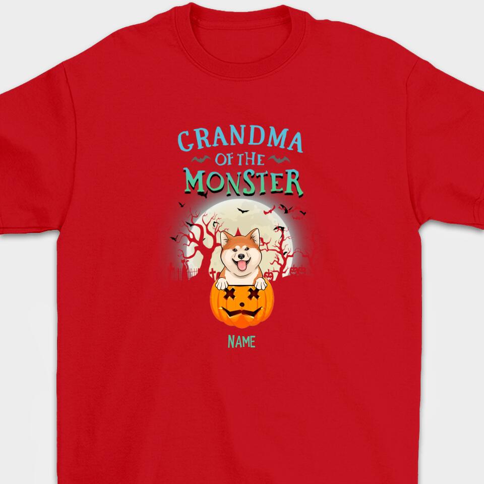 Personalized Dog Mom Monsters Fall Halloween Shirt