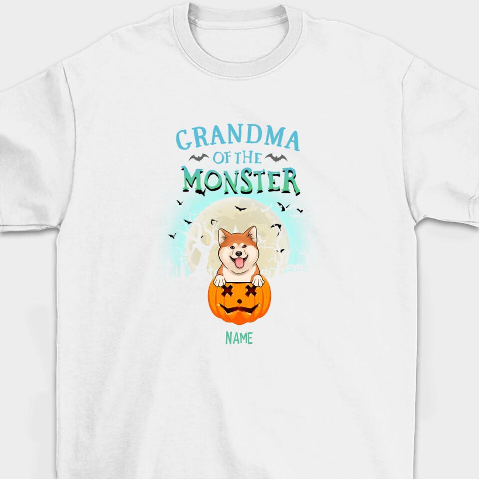 Personalized Dog Mom Monsters Fall Halloween Shirt