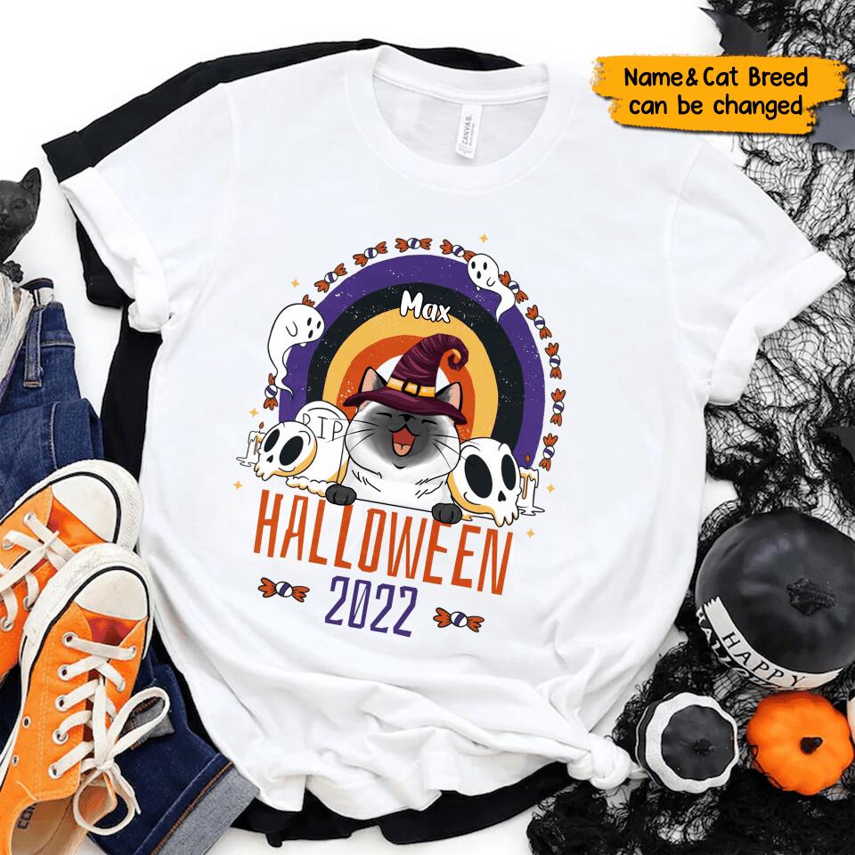 Personalized Halloween Lovely Cat Shirt