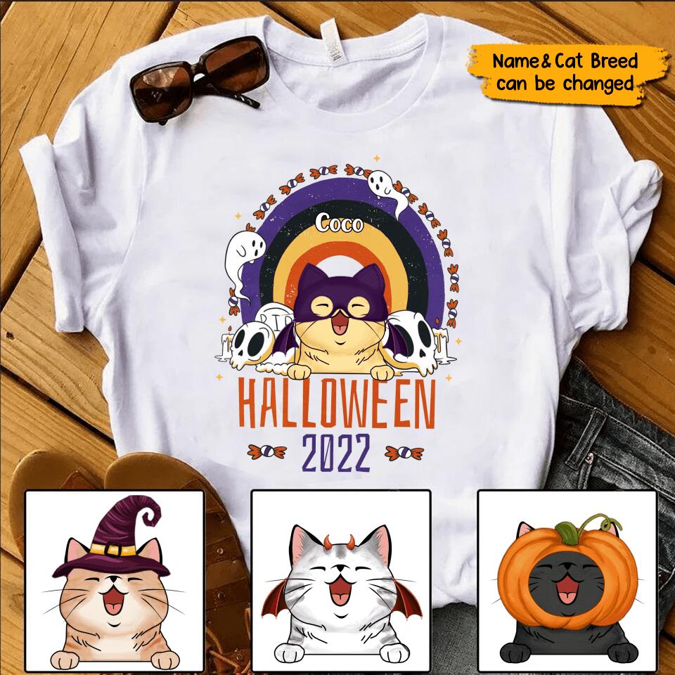 Personalized Halloween Lovely Cat Shirt