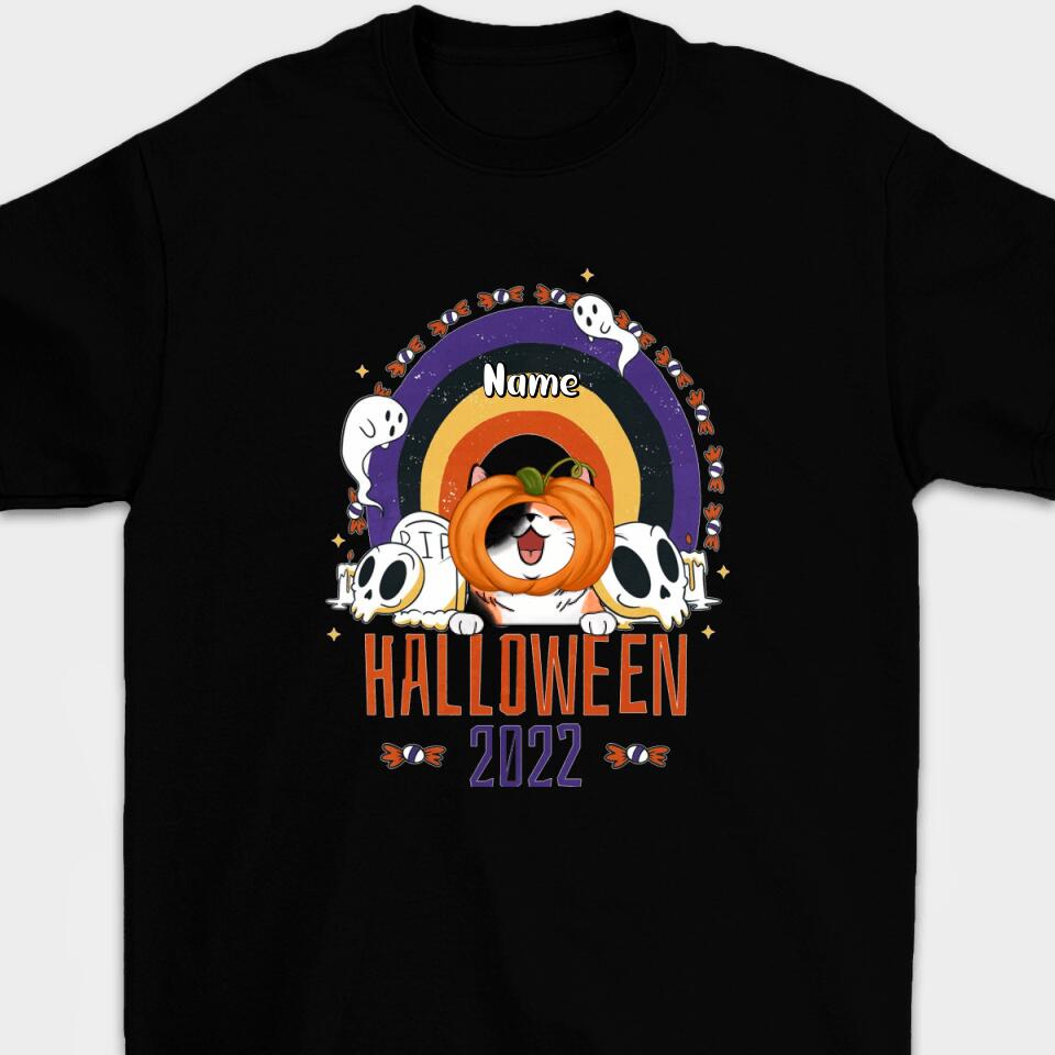 Personalized Halloween Lovely Cat Shirt