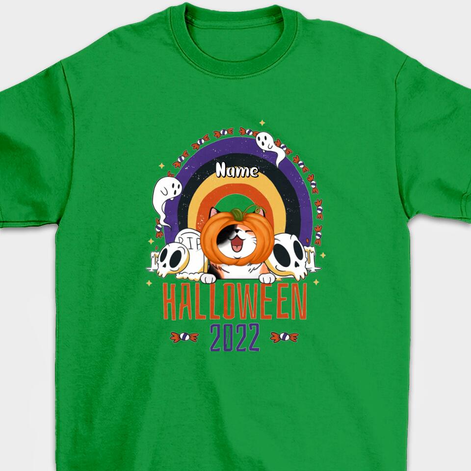 Personalized Halloween Lovely Cat Shirt