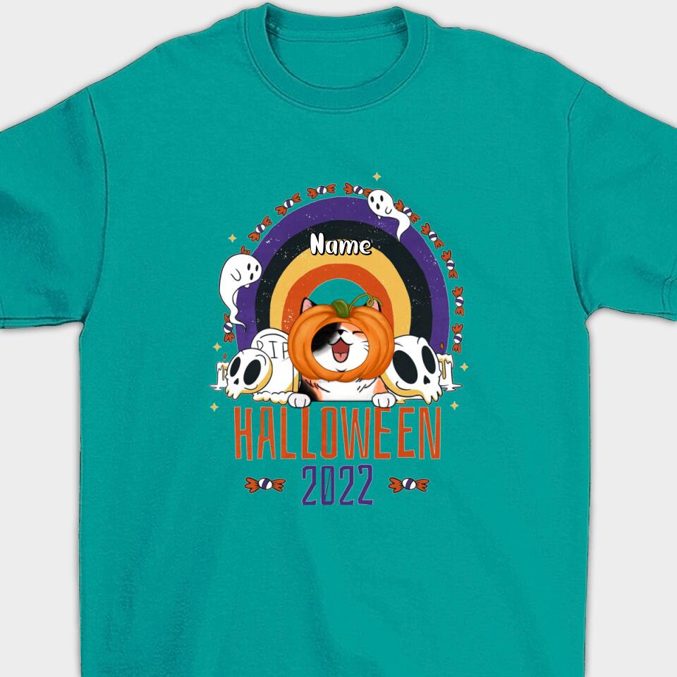 Personalized Halloween Lovely Cat Shirt