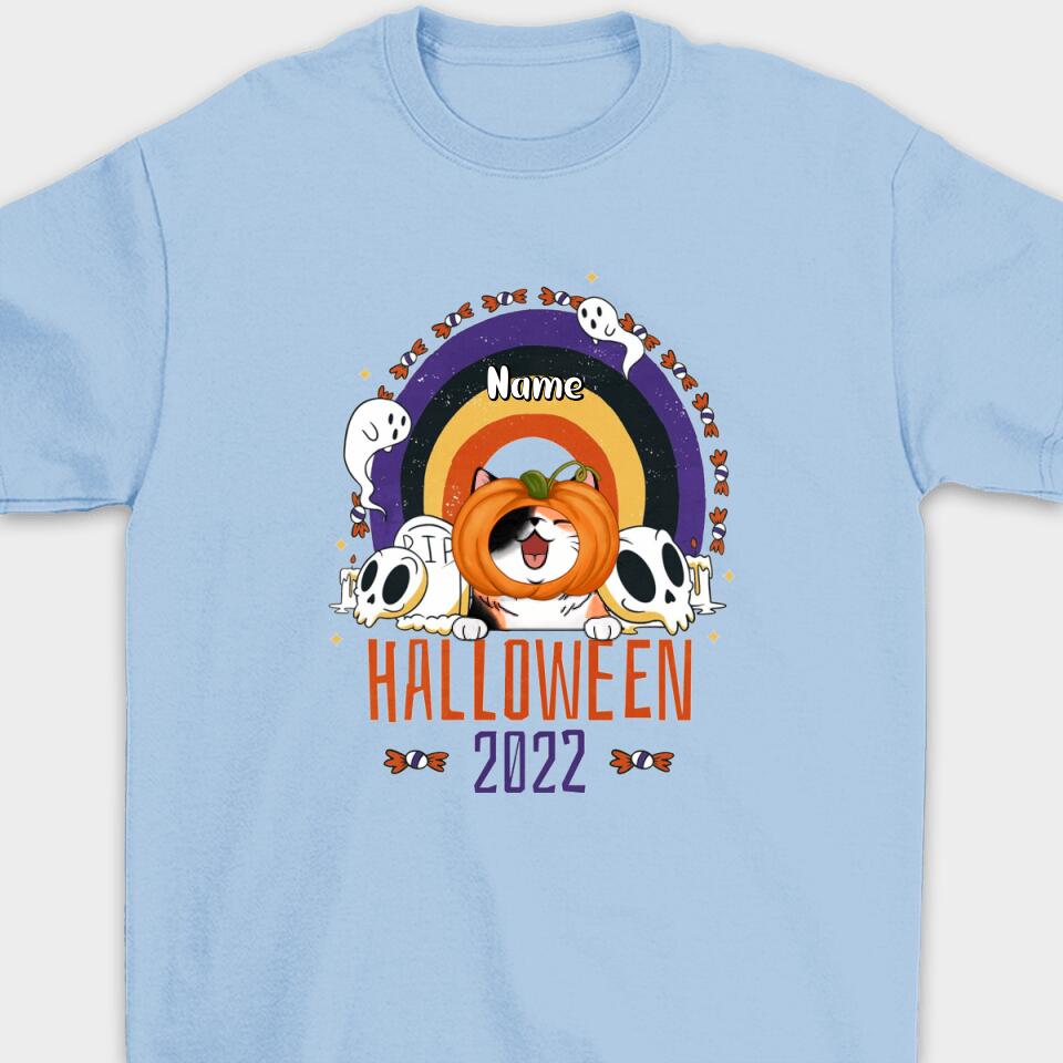 Personalized Halloween Lovely Cat Shirt