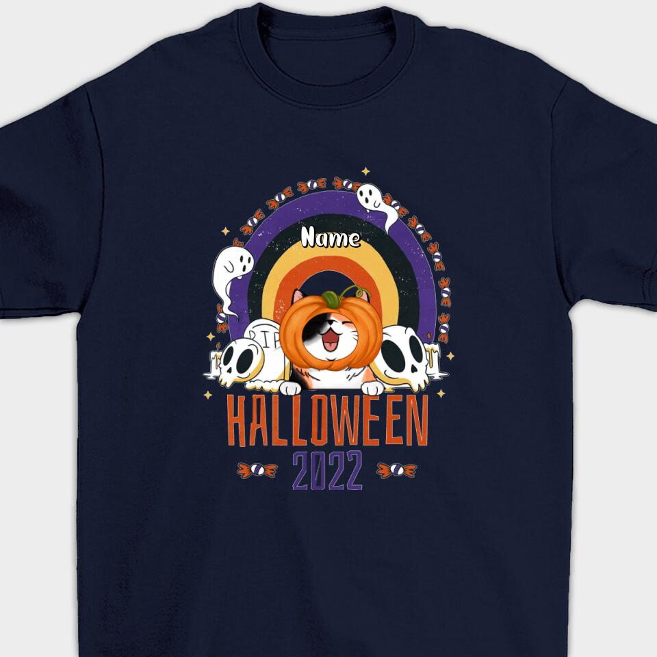 Personalized Halloween Lovely Cat Shirt