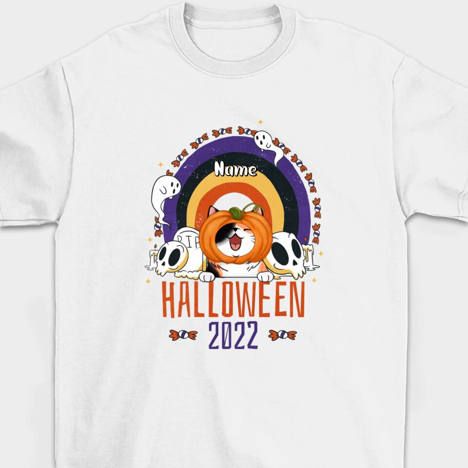 Personalized Halloween Lovely Cat Shirt