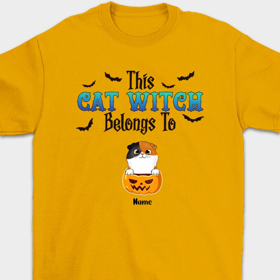 This Cat Witch Belongs To(Cat)-Personalized Halloween Shirt